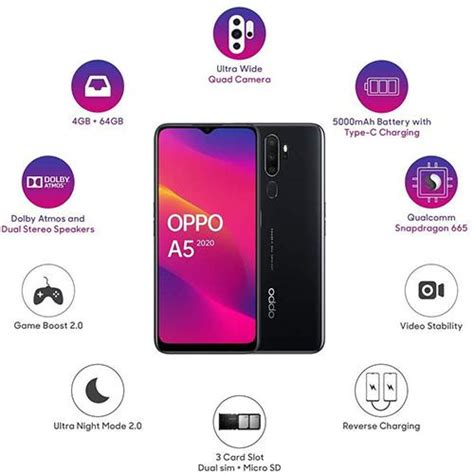 Oppo A5 2020 Mobile Emi 3gb 64gb Black Oppo A5 Price 3gb 64gb Black