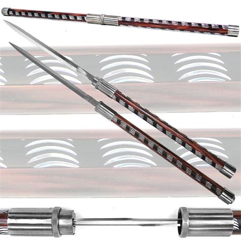 Twin Blade Baton Short Sword 33 Inches With Images Sword Design