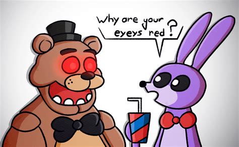 Why Are Your Eyes Red Freddy Five Nights At Freddys Movie Red Eyes