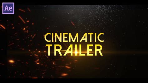 Cinematic Title Animation in After Effects - After EFfects Tutorial