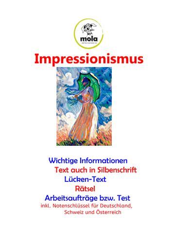 Impressionismus Informationen Testfragen Rätsel Usw