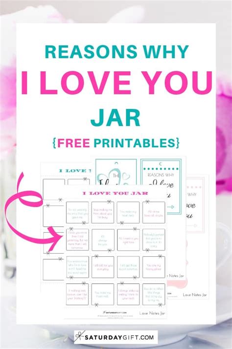 How To Create A Reasons Why I Love You Jar Pretty And Free Printables