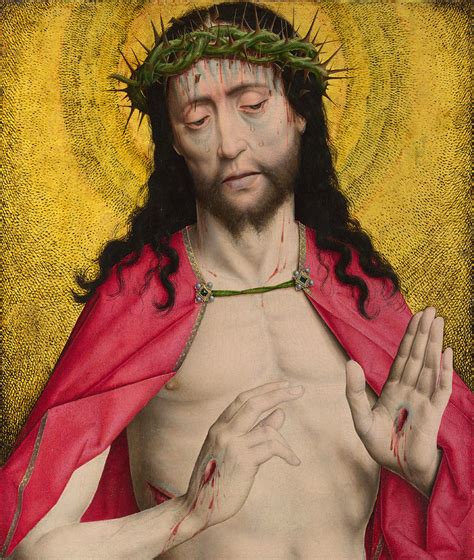 Christ Crowned With Thorns Painting By Dieric Bouts