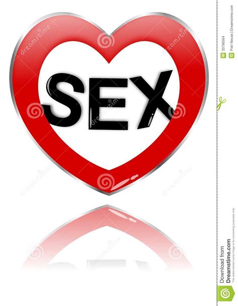the inscription sex in the heart and in the mirror stock illustration illustration of symbol
