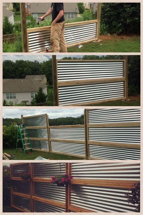 Diy Corrugated Metal Fence A Step By Step Guide Rug Ideas