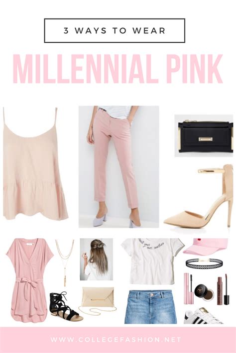 Millennial Pink Fashion 3 Ways To Wear Millennial Pink With Outfit Ideas Including Pants Tanks