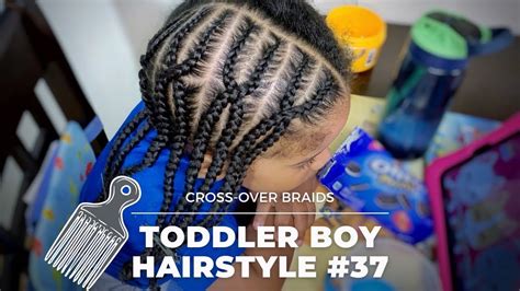 Toddler Boy Hairstyle 37 Cross Over Braids Criss Cross Braids
