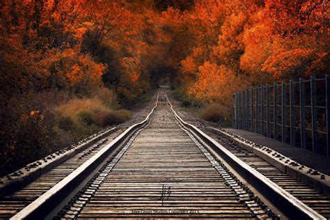 Pin By Alta Botha On Photography Train Tracks Scenery Fall Photos