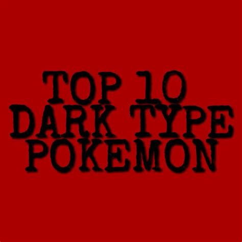 Top 10 Dark Type Pokemon Pokémon Amino