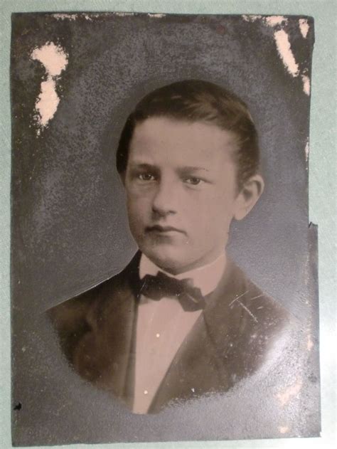 Rare Large 5x7 Antq Tintype Photo Portrait Handsome Boy Young Man
