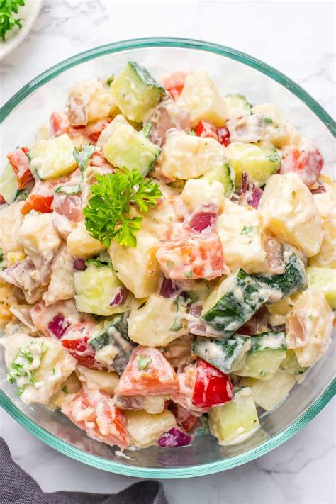 Healthy Vegan Potato Salad Recipe No Mayo Lavender Macarons