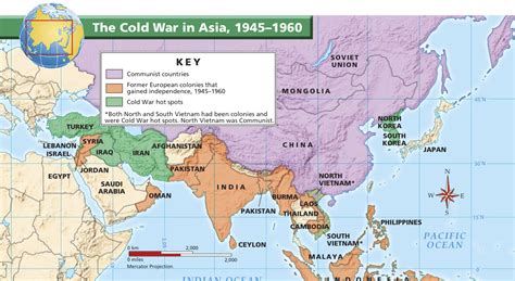 Cold War Map Of Asia Map