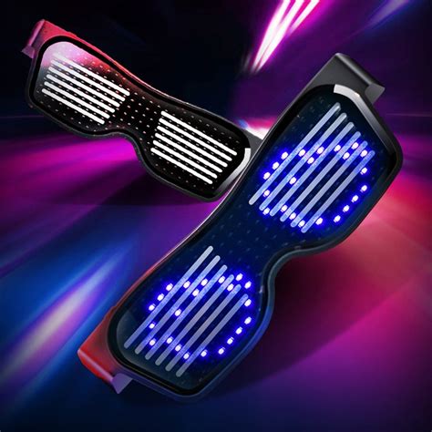 Magic Bluetooth Led Party Glasses App Control Luminous Glasses Blue Ah31203blpb Us1245