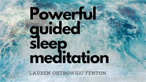 Powerful Sleep Guided Meditation For Deep Sleep And Inner Peace Youtube