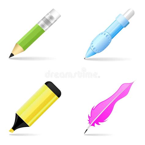 Vector Drawing And Painting Tools Stock Vector Illustration Of Brush