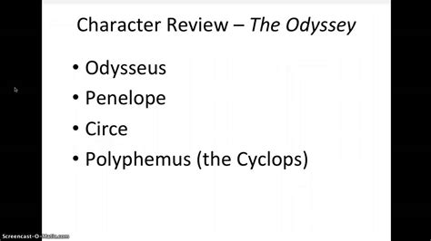 Character Review The Odyssey Youtube