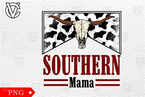 Southern Mama Cowskill Sublimation Png Graphic By Docamvan1102 · Creative Fabrica