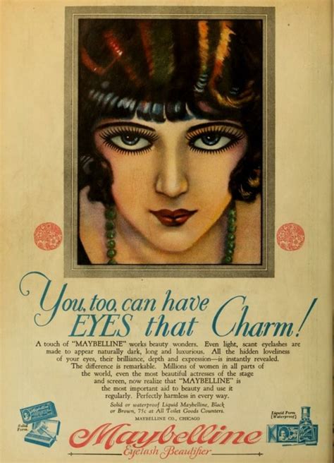 eyeliner and liner notes a history of makeup 1900 1920 vintage makeup ads 1920s makeup
