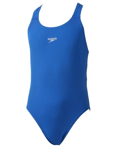 Speedo Girls Endurance Plus Medalist Neon Blue Simply Swim Simply Swim Uk