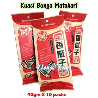 Tahukah anda tentang manfaat kesehatan dari biji bunga matahari? Kuaci Bunga Matahari Cap Rama-Rama 10X40gm | Shopee Malaysia