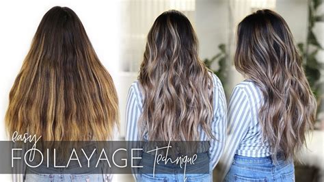 How To Balayage Dark Long And Thick Hair Foilayage