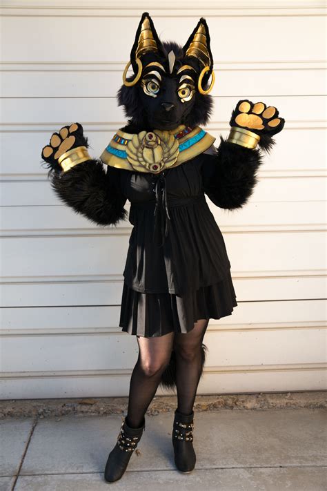 Egyptian Bastet Cat Costume Furry Costume Fursuit Furry Cat Fursuit