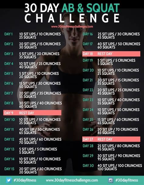 50 Day Challenge Health And Fitness Pinterest 50th Workout And