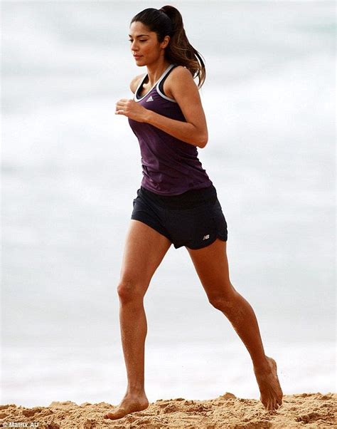 Pia Miller Jogs Along Palm Beach While Filming Home And Away Home And
