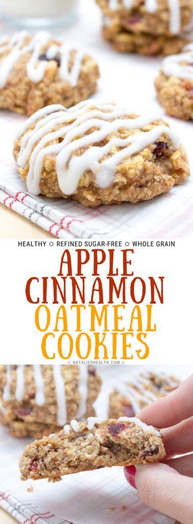 Just add a splash of milk before reheating the next day. Soft and chewy Apple Cinnamon Oatmeal Cookies are perfect HEALTHY high-fiber snack … | Sugar ...