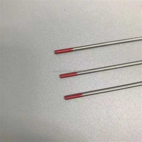 Wt Tungsten Electrodes Welding Rod Red Tip Thoriated Mm Mm