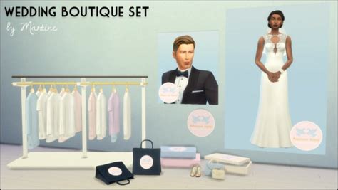 Martine Simblr Wedding Boutique Set Sims 4 Downloads
