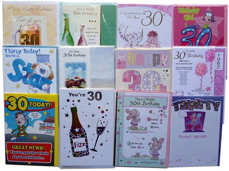 Norwich Wholesale Age 30 Birthday Cards