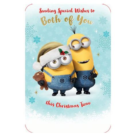 Minions To You Both Christmas Card Dx118 Character Brands
