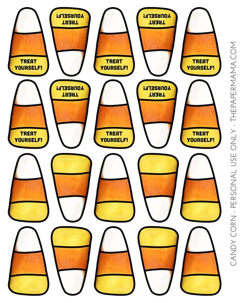Candy Corn Template Free Printable Printable Word Searches