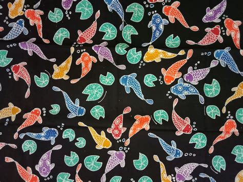 batik motif ikan koi