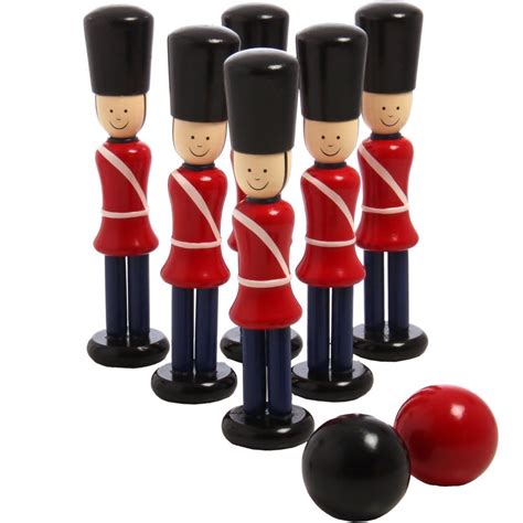Skittle Set Soldiers Wooden Toys Toys Skittles Childrens Toy