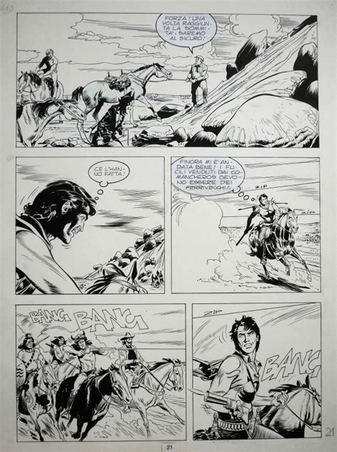 Zagor 363 Pg 021 By Stefano Andreucci Planche Originale