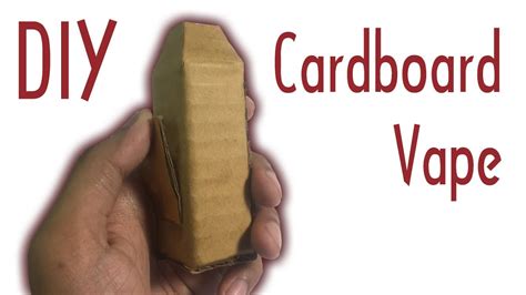 Make Vape With Cardboard Homemade Vape Youtube