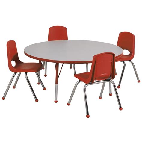 The image of a kindergarten preschool classroom interior. All Round Activity Table & Chair Package By Ecr4kids ...