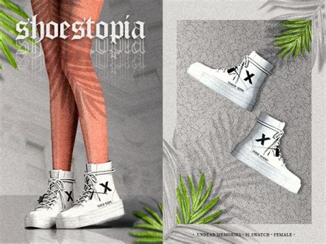 Shoestopia Undead Memories Shoes The Sims 4 Sims 4 Sims Sims 4