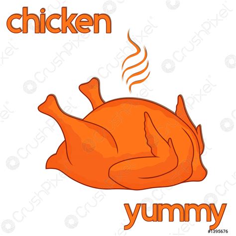Tasty fried chicken - stock vector 1395676 | Crushpixel