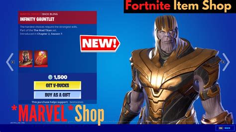 New Thanos Skin In Fortnite June 26 Fortnite Item Shop Marvel