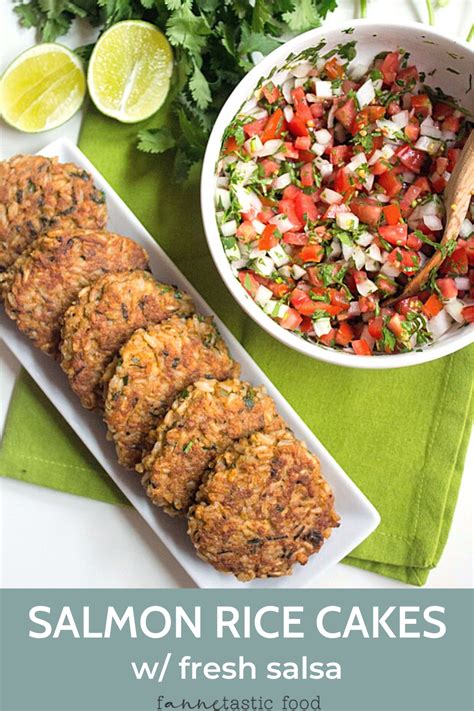 Salmon cakes have to be one of our favorite meals. Salmon Brown Rice Cakes with Fresh Salsa | Easy Recipe | Recipe in 2020 | Healthy food recipes ...