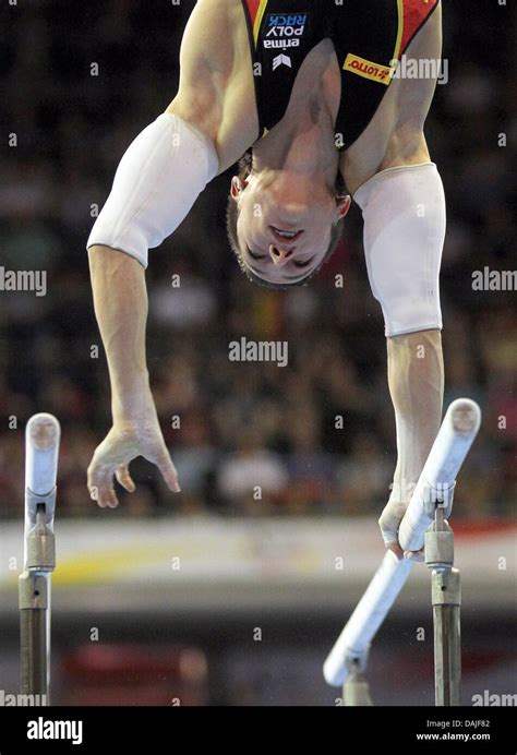 German Gymnast Marcel Nguyen Competes In The Beam Final Of The European