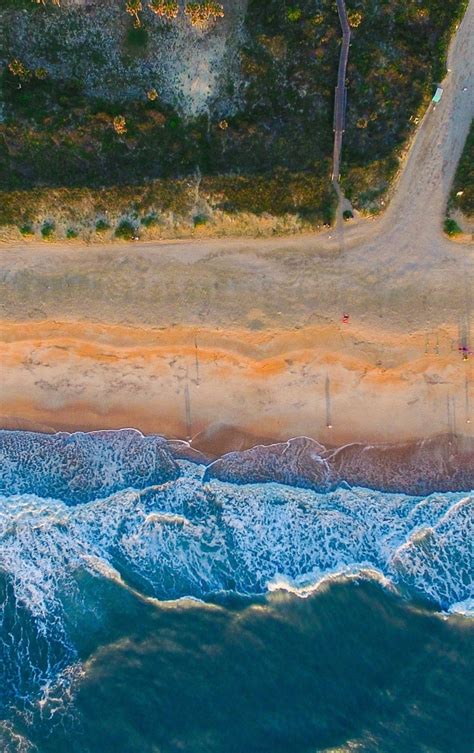 Download Wallpaper 840x1336 Sea Waves Beach Aerial View Iphone 5