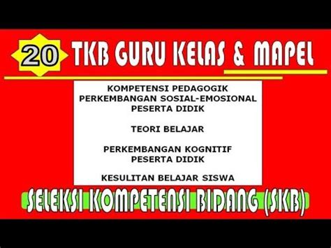 Done i have the homework…. Contoh Soal CPNS 2018: Tes Kompetensi Bidang TKB Guru ...