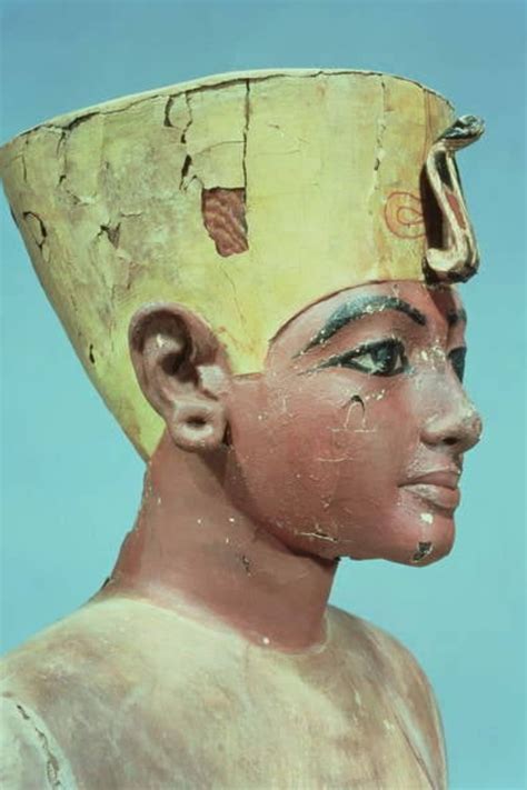 This Bust Model Of Tutankhamun Is A Unique Artifact Carved In Wood