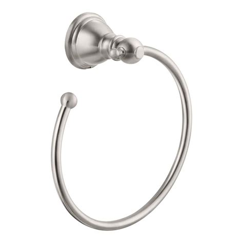 Glacier Bay Lyndhurst Towel Ring In Brushed Nickel 20276 0504 The