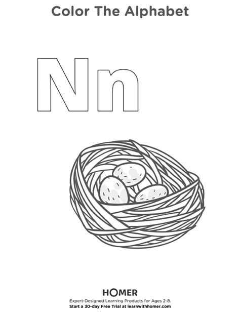 26 Best Ideas For Coloring N For Nest Coloring Page