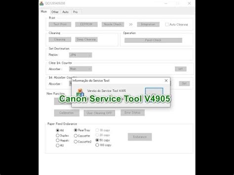 Canon Service Tools V Canon Resetter St V Youtube